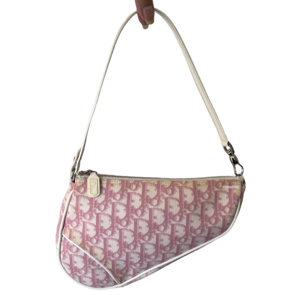 Authentic Christian Dior Mini Saddle Diorissimo Shoulder Bag